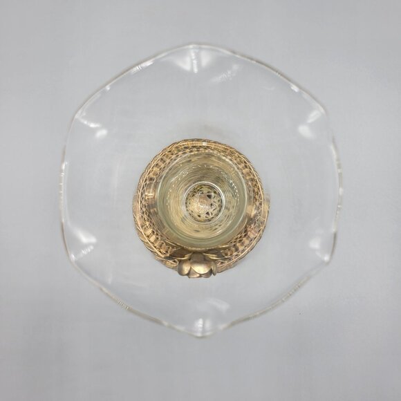 Antique Vintage Gold Brass Filigree Fluted Bud Vases Cherub Figural Design - Picture 11 of 16